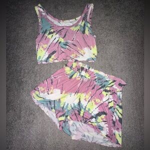 Colsie Tie-Dye 2 Piece Lounge Set